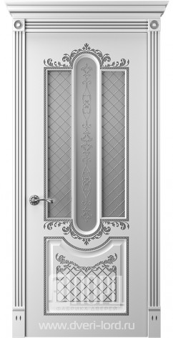 Лорд Межкомнатная дверь Прима 2 ДО Патина серебро, арт. 23304