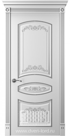 Лорд Межкомнатная дверь Прима 3 ДГ Патина серебро, арт. 23311