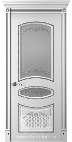 Лорд Межкомнатная дверь Прима 4 ДО Патина серебро, арт. 23314
