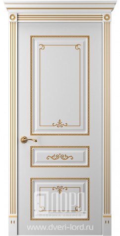 Лорд Межкомнатная дверь Прима 5 ДГ Патина золото, арт. 23321