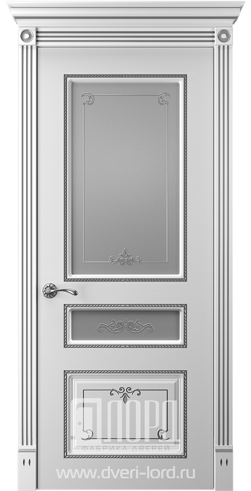 Лорд Межкомнатная дверь Прима 6 ДО Патина серебро, арт. 23327 - фото №1