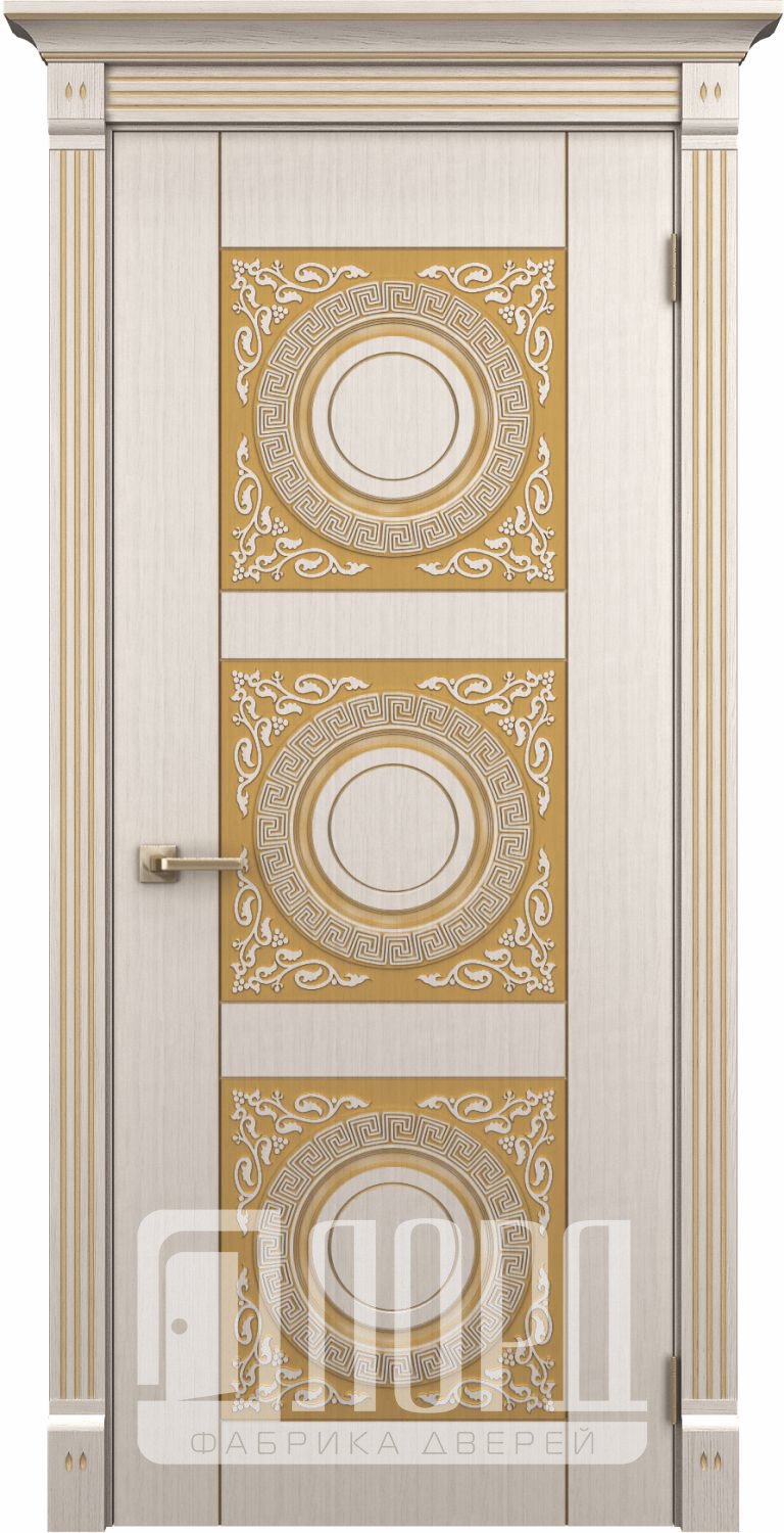 Лорд Межкомнатная дверь Рим ДГ Патина золото, арт. 23366 - фото №1