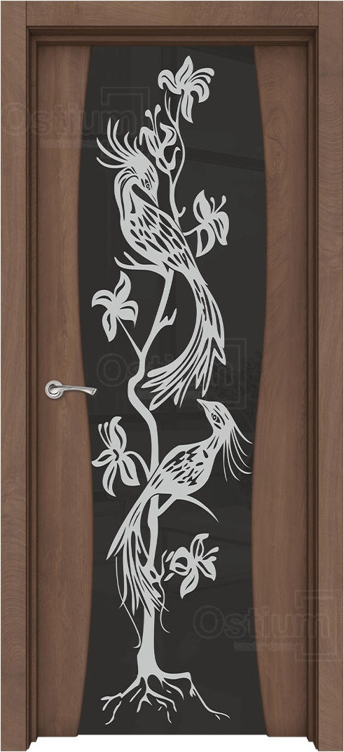 Ostium Межкомнатная дверь Сириус ПО Райские птицы, арт. 24357 - фото №1