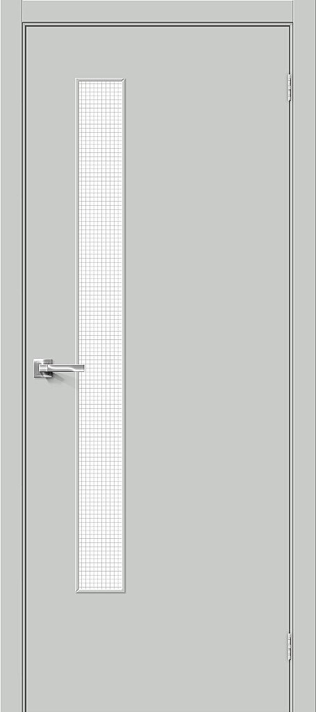 Браво Межкомнатная дверь Браво-9 Wired Glass 12,5, арт. 25531 - фото №3