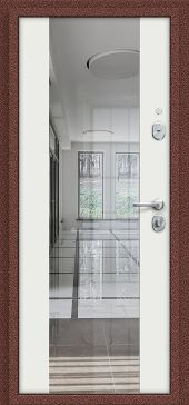 Браво Входная дверь Тайга-7 зеркало, арт. 0007011 - фото №1